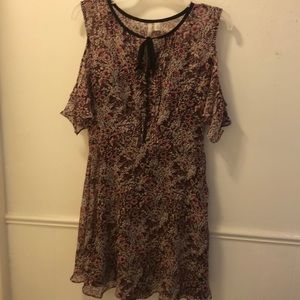 Floral Cold-Shoulder Dress